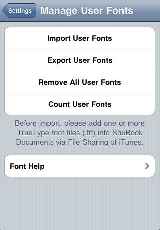 Import User Fonts